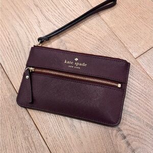 Kate Spade Wristlet with Gold Accents